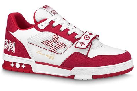 red louis vuitton trainer|louis vuitton trainers monogram.